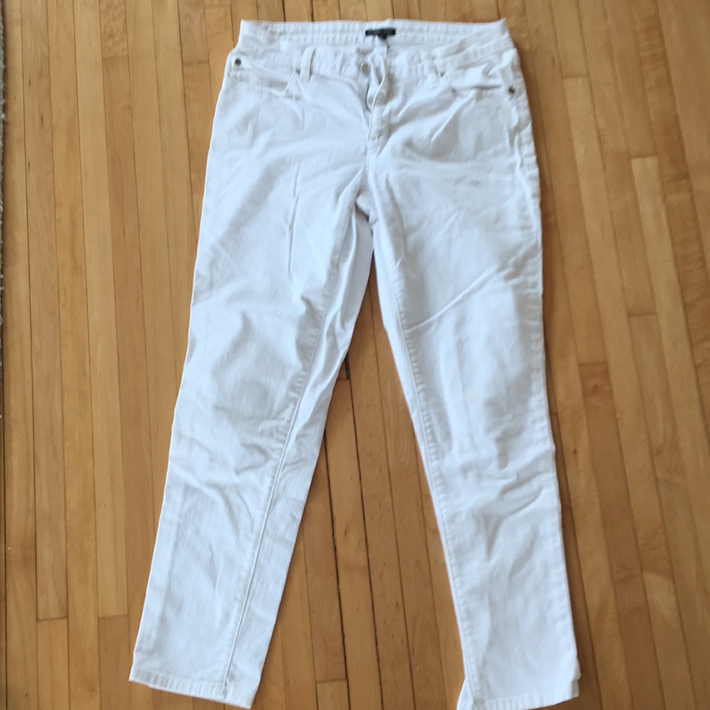 Eileen Fisher White Jeans 6